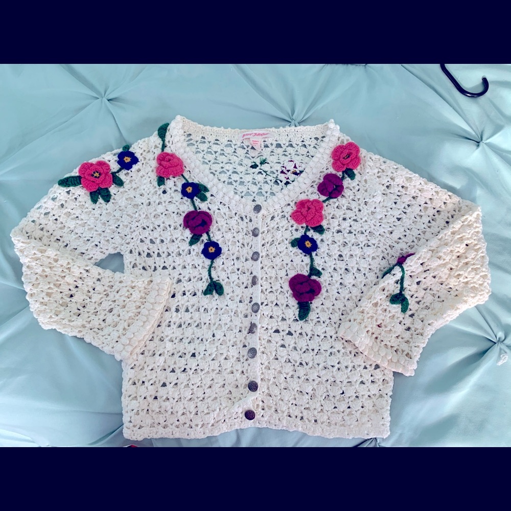 Betsey Johnson - Crochet Cardigan